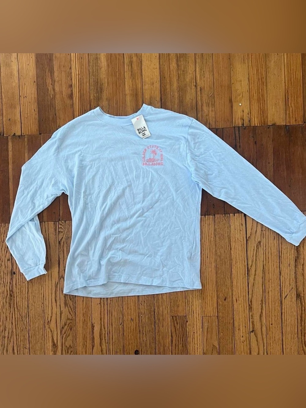 Billabong long sleeve blue shirt